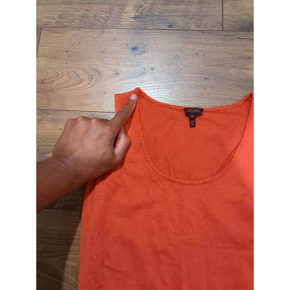 Escada Womens S/42 Made In Italy Silk Cashmere Blend Tank Top - Picture 2 of 12